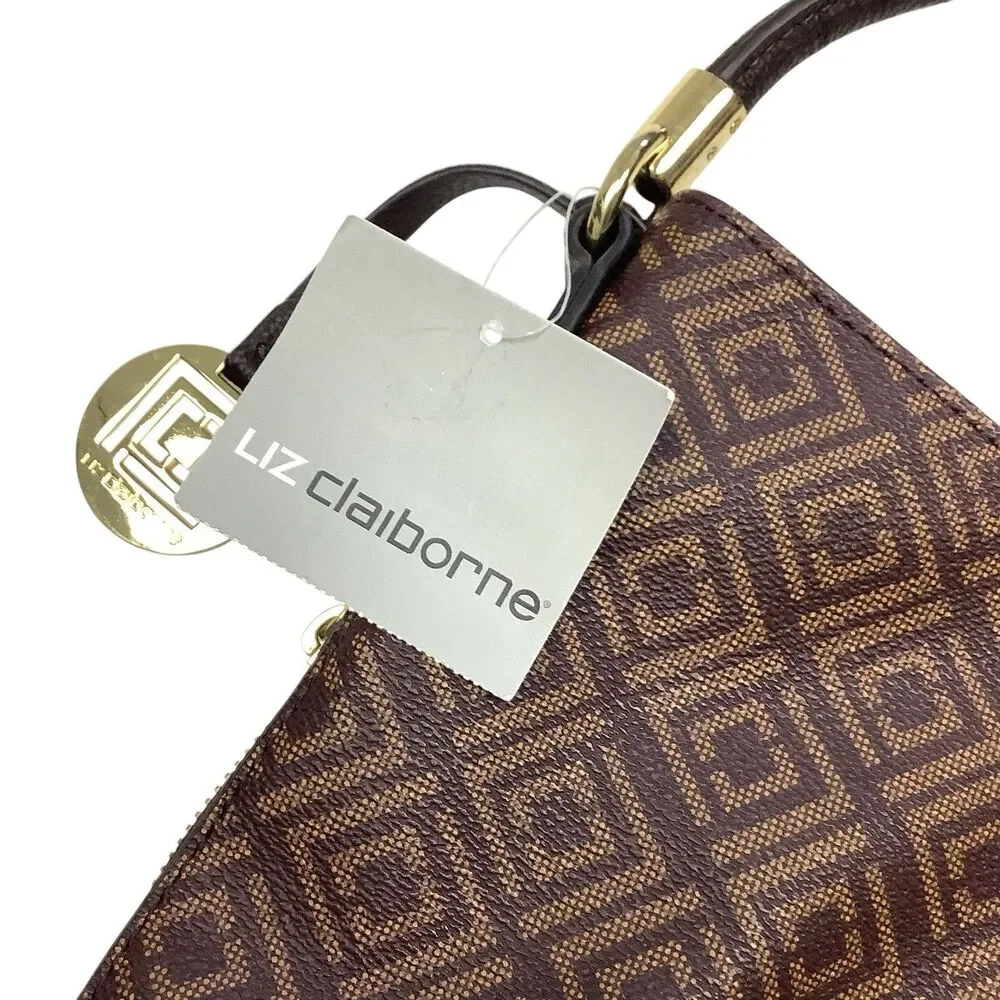 Liz Claiborne Medium Hobo Shoulder Bag Purse Brown Tan Casual Career Classic